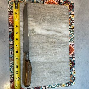 Antique Meriden Cutlery Co. Carving Knife Stag Horn Handle with Sterling Silver